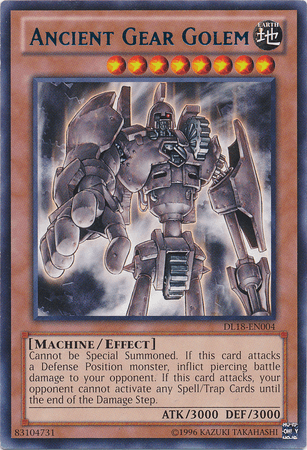 Ancient Gear Golem (Blue) [DL18-EN004] Rare (ONLINE ORDER ONLY)