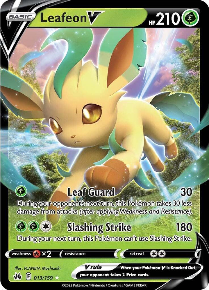 Leafeon V (013/159) [Sword & Shield: Crown Zenith] (Online Only)
