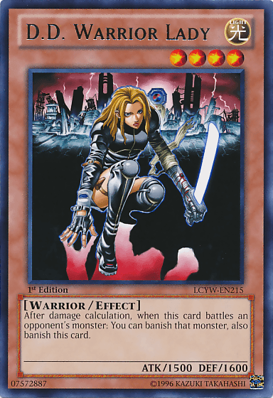 D.D. Warrior Lady [LCYW-EN215] Rare (ONLINE ORDER ONLY)