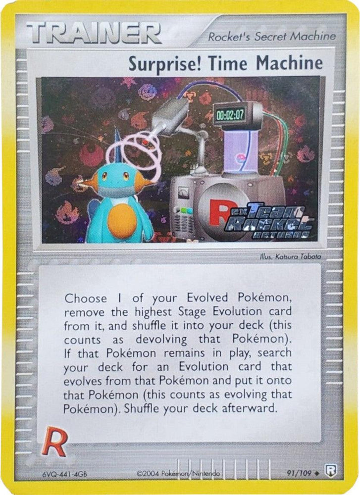 Surprise! Time Machine (91/109) (Stamped) [EX: Team Rocket Returns] (Online Only)