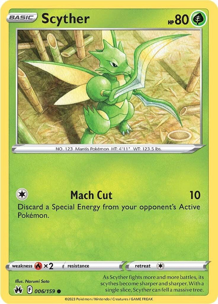Scyther (006/159) [Sword & Shield: Crown Zenith] (Online Only)