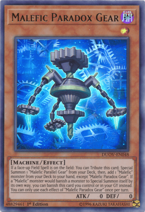 Malefic Paradox Gear [DUOV-EN048] Ultra Rare (ONLINE ORDER ONLY)