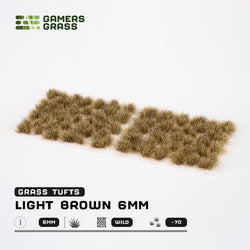 Gamers Grass Tufts: Light Brown 6mm- Wild (ONLINE ORDER ONLY)