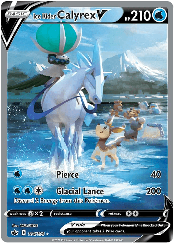 Ice Rider Calyrex V (164/198) [Sword & Shield: Chilling Reign] (Online Only)