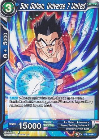 Son Gohan, Universe 7 United (DB1-023) [Dragon Brawl] (ONLINE ORDER ONLY)