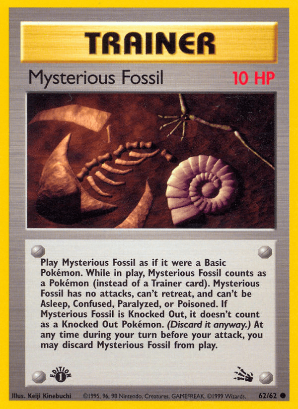 Mysterious Fossil (62/62) [Fossil 1st Edition] (Online Only)