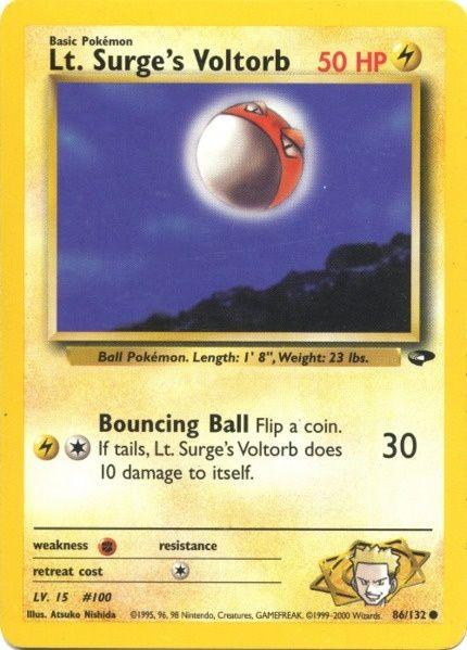 Lt. Surge's Voltorb (86/132) [Gym Challenge Unlimited] (Online Only)