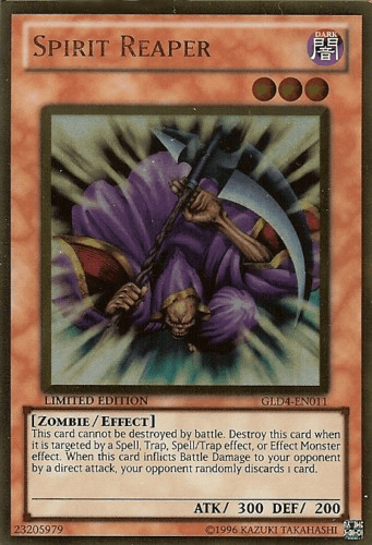 Spirit Reaper [GLD4-EN011] Gold Rare (ONLINE ORDER ONLY)