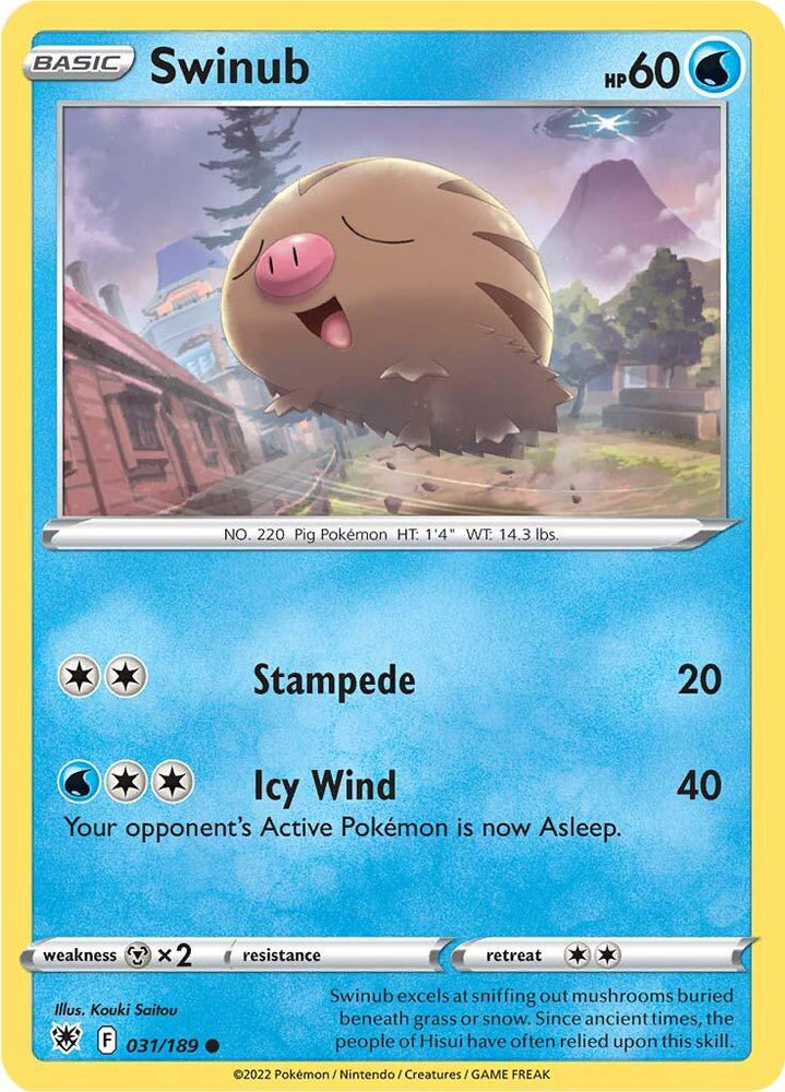 Swinub (031/189) [Sword & Shield: Astral Radiance] (Online Only)