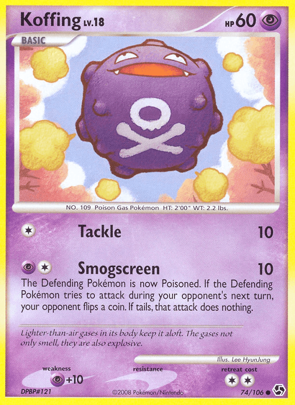 Koffing (74/106) [Diamond & Pearl: Great Encounters] (Online Only)