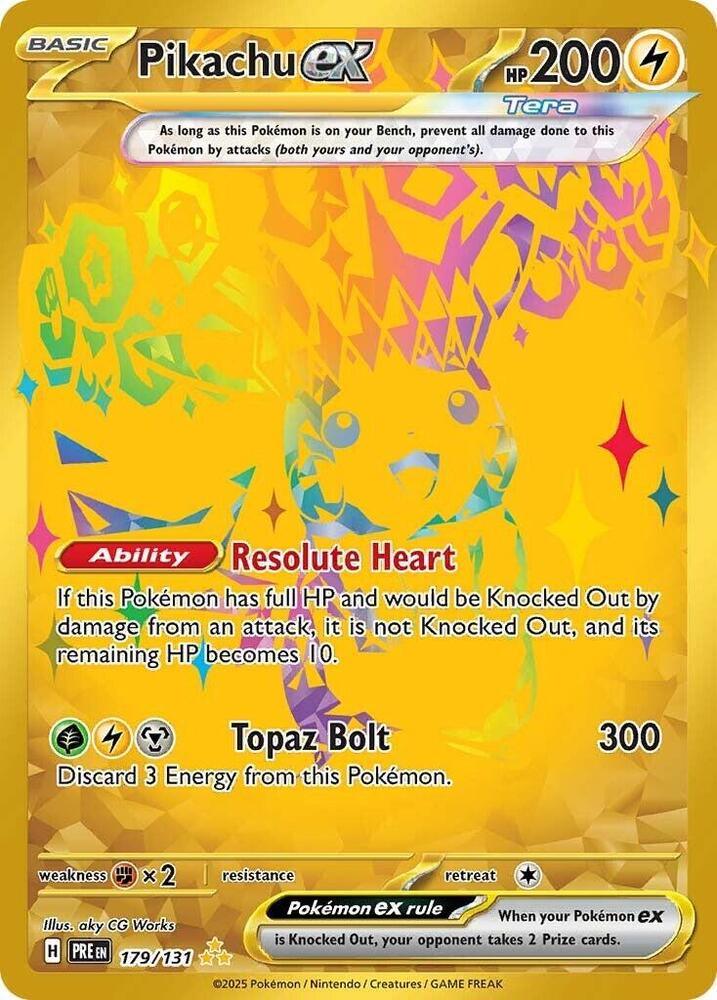 Pikachu ex (179/131) [Scarlet & Violet: Prismatic Evolutions] (Online Only)
