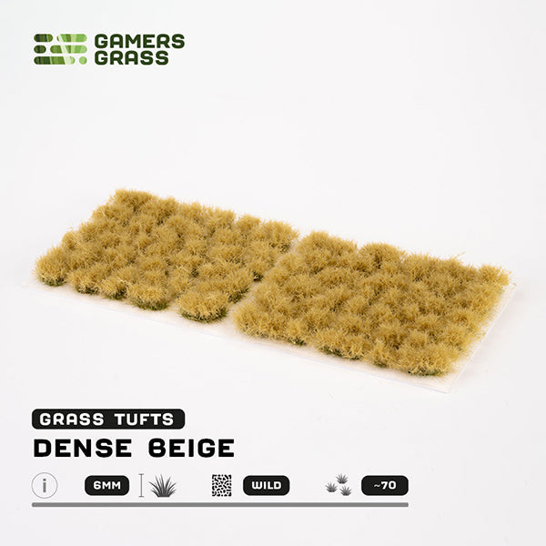 Gamers Grass Tufts: Dense Beige 6mm- Wild (ONLINE ORDER ONLY)