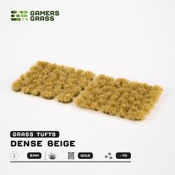 Gamers Grass Tufts: Dense Beige 6mm- Wild (ONLINE ORDER ONLY)
