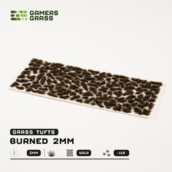 Gamers Grass Tufts: Burned 2mm- Wild (ONLINE ORDER ONLY)