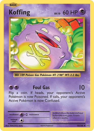 Koffing (50/108) [XY: Evolutions] (Online Only)