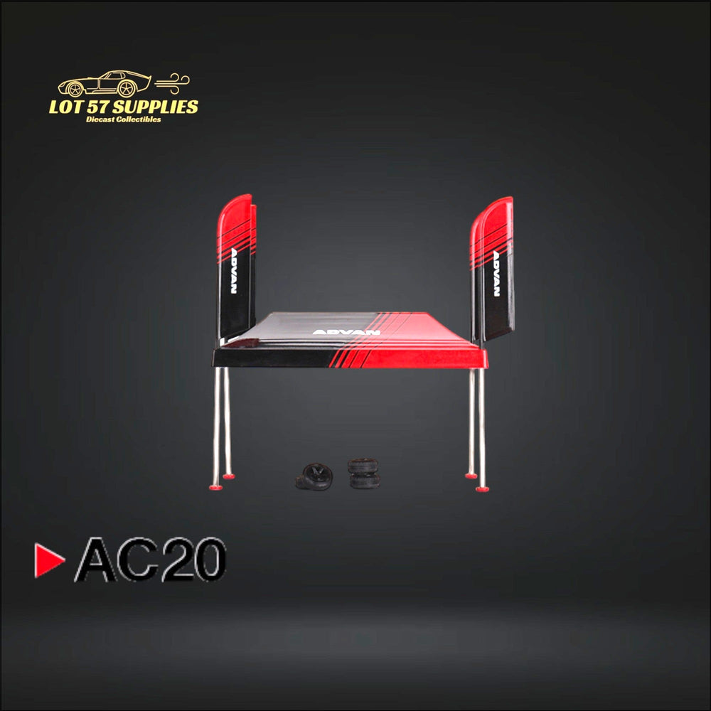 Mini-GT Paddock Service Tent Set ADVAN V1 1:64 MGTAC20 (ONLINE ORDER ONLY)