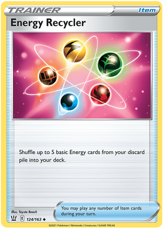Energy Recycler (124/163) [Sword & Shield: Battle Styles] (Online Only)