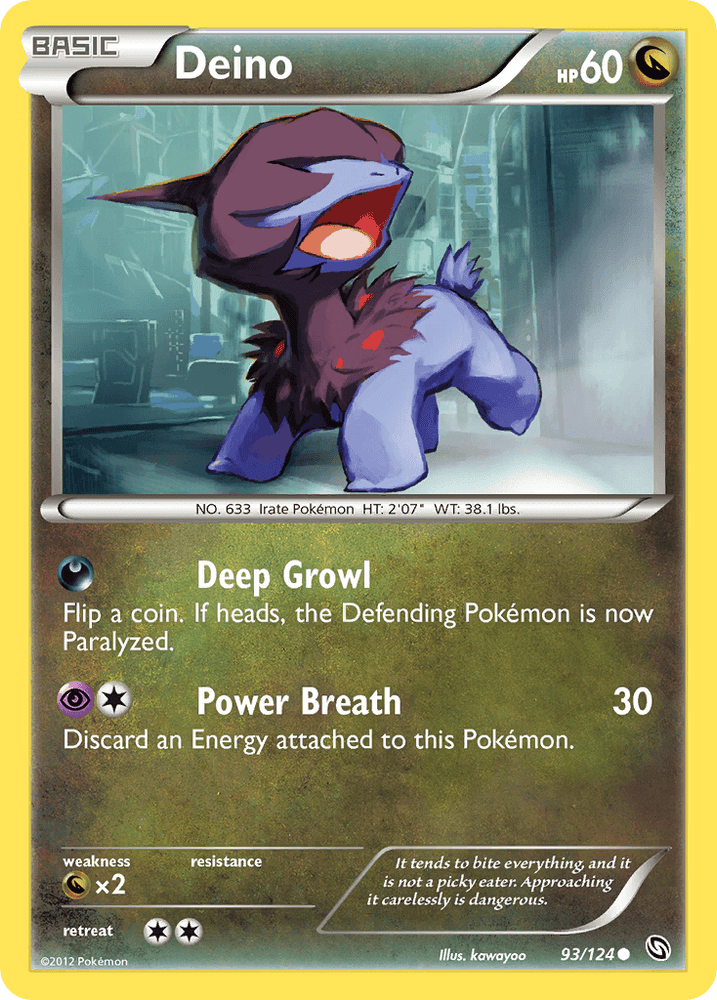 Deino (93/124) [Black & White: Dragons Exalted] (Online Only)