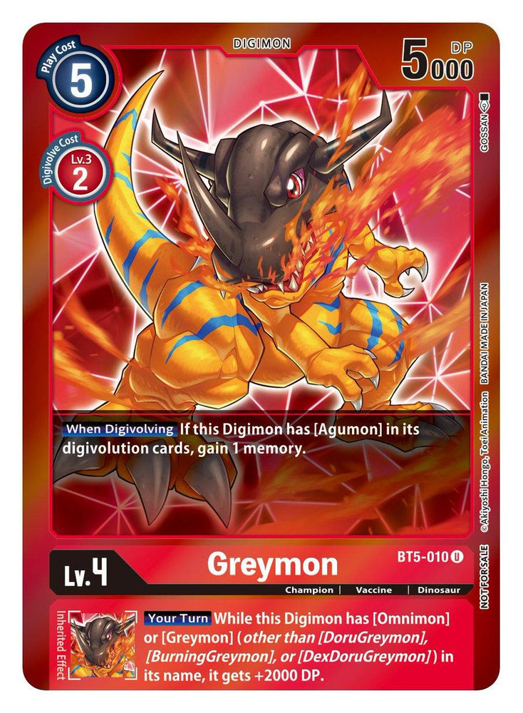 Greymon [BT5-010] (Event Pack 2) [Battle of Omni] (ONLINE ORDER ONLY)