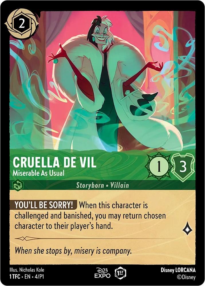 Cruella de Vil (4) [D23 Promos] (ONLINE ORDER ONLY)