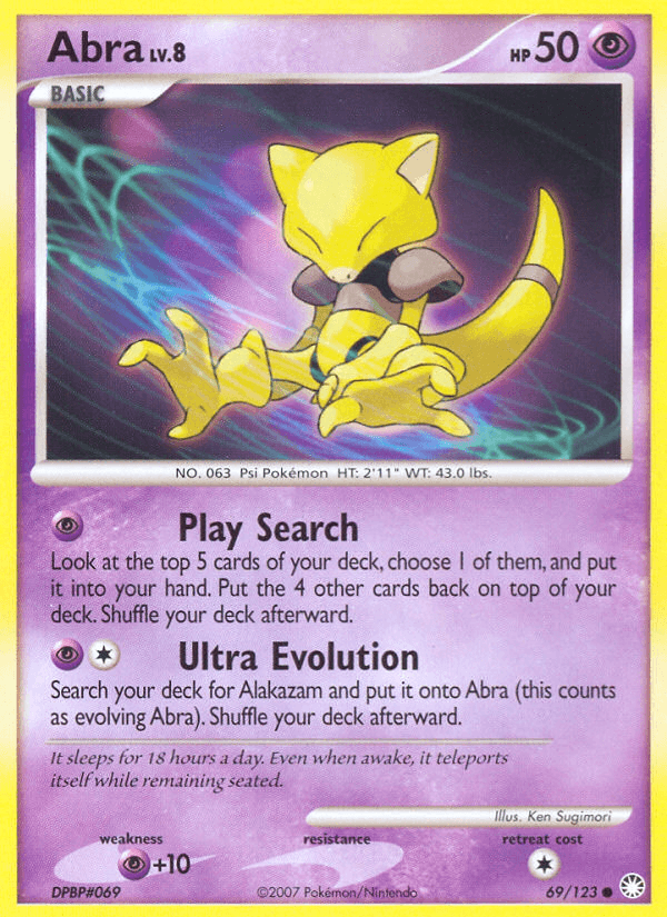 Abra (69/123) [Diamond & Pearl: Mysterious Treasures] (Online Only)