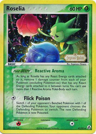 Roselia (42/92) (Stamped) [EX: Legend Maker] (Online Only)