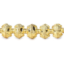 8mm 22kt Gold Plated Copper Bead Roval Petite Miligrain Triangle 8 inch 28 pieces (ONLINE ORDER ONLY)