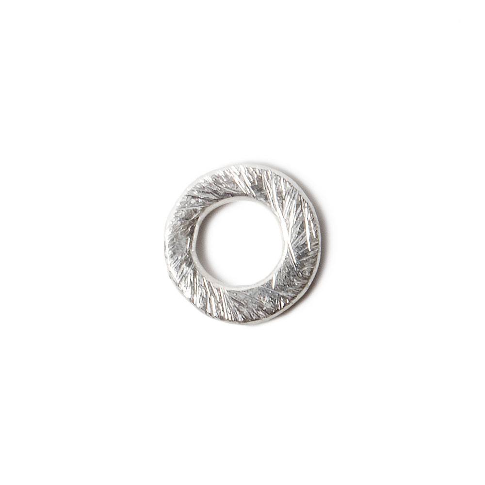 8mm .925 Silver brushed Jump Ring Set of 10 pieces (ONLINE ORDER ONLY)