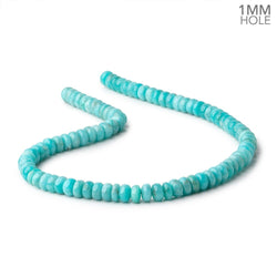 8mm Amazonite Plain Rondelle Beads 16 inch 90 pieces A Grade 1mm Hole (ONLINE ORDER ONLY)