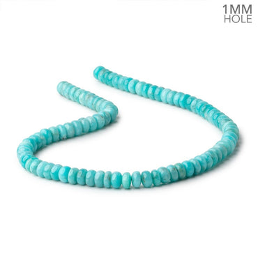 8mm Amazonite Plain Rondelle Beads 16 inch 90 pieces A Grade 1mm Hole (ONLINE ORDER ONLY)