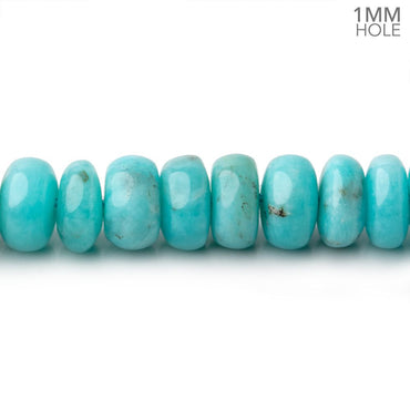 8mm Amazonite Plain Rondelle Beads 16 inch 90 pieces A Grade 1mm Hole (ONLINE ORDER ONLY)