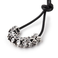 8mm Antiqued Silver Plated Copper Floral Edge Spacer Set of 10 Large Hole Beads (ONLINE ORDER ONLY)