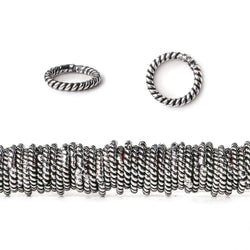 8mm Antiqued Sterling Silver Plated Copper Jumpring 8 inch 144 pcs (ONLINE ORDER ONLY)