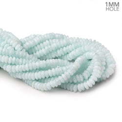 8mm Blue Angel Hemimorphite Plain Rondelles 15 inch 110 Beads (ONLINE ORDER ONLY)