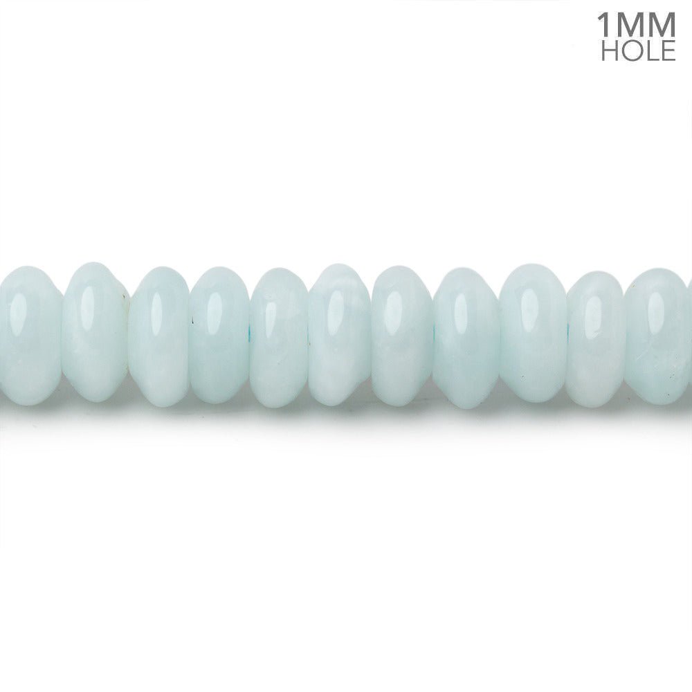 8mm Blue Angel Hemimorphite Plain Rondelles 15 inch 110 Beads (ONLINE ORDER ONLY)
