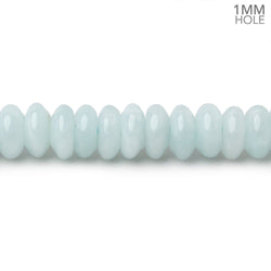 8mm Blue Angel Hemimorphite Plain Rondelles 15 inch 110 Beads (ONLINE ORDER ONLY)