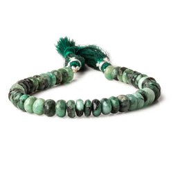 8mm Brazilian Emerald Faceted Rondelles 8 inch 41 pieces (ONLINE ORDER ONLY)