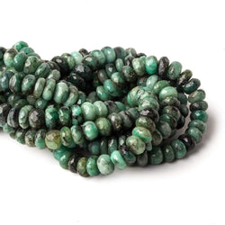 8mm Brazilian Emerald Faceted Rondelles 8 inch 41 pieces (ONLINE ORDER ONLY)