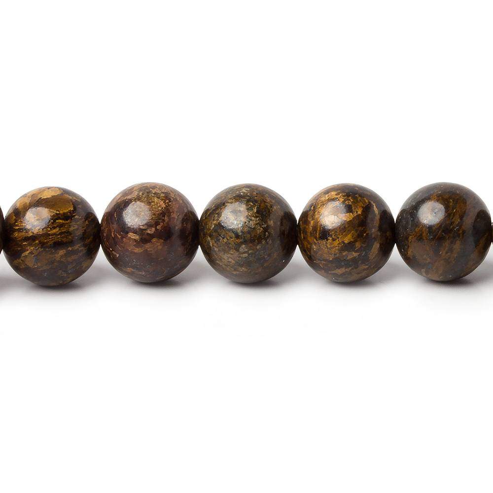 8mm Bronzite plain round beads 15.5 inch 47 pieces (ONLINE ORDER ONLY)