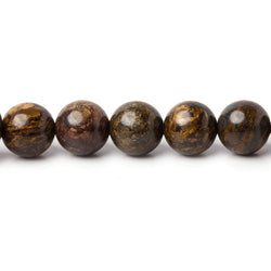 8mm Bronzite plain round beads 15.5 inch 47 pieces (ONLINE ORDER ONLY)