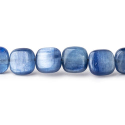 8mm Ceylon Blue Kyanite plain square beads 16 inch 51 pieces AA Grade (ONLINE ORDER ONLY)