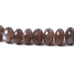 8mm Chocolate Moonstone faceted rondelle beads 16 inch 74 pieces (ONLINE ORDER ONLY)