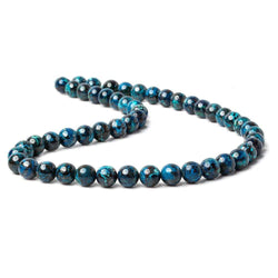 8mm Chrysocolla Plain Rounds 16 inch 51 beads AA (ONLINE ORDER ONLY)