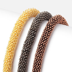8mm Double Row Daisy Spacers with 2.5mm Large Hole 8 inch 135 Beads (ONLINE ORDER ONLY)