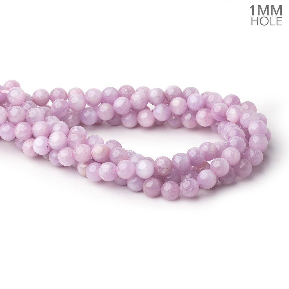 8mm Kunzite Plain Round Beads 16 inch 51 pieces 1mm hole (ONLINE ORDER ONLY)