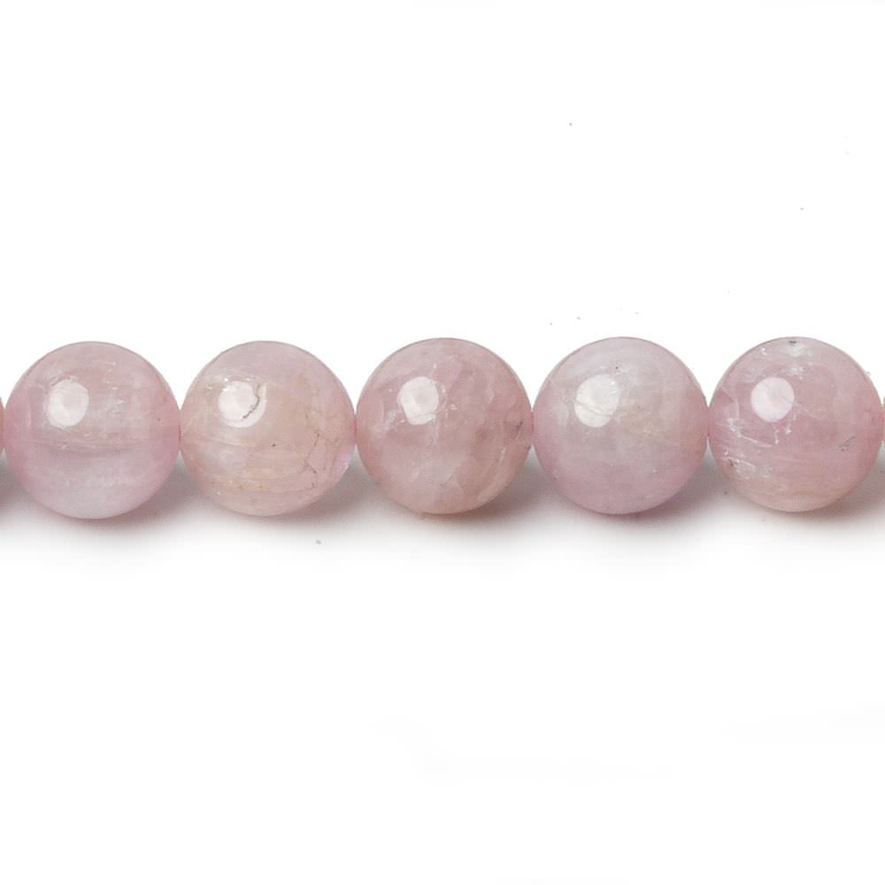 8mm Kunzite Plain Rounds 16 inch 51 beads AA (ONLINE ORDER ONLY)