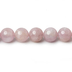 8mm Kunzite Plain Rounds 16 inch 51 beads AA (ONLINE ORDER ONLY)