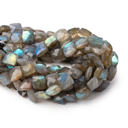8mm Labradorite faceted square beads 7.5 inch 21 pieces (ONLINE ORDER ONLY)