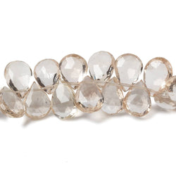 8mm Multi Color Topaz Faceted Pear Beads AAA Grade 8.5 inch 74 beads (ONLINE ORDER ONLY)