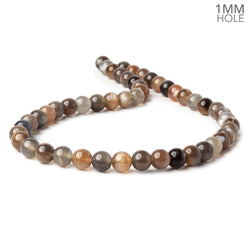 8mm Multi Moonstone plain round beads 16 inch 50 beads AAA 1mm large hole (ONLINE ORDER ONLY)